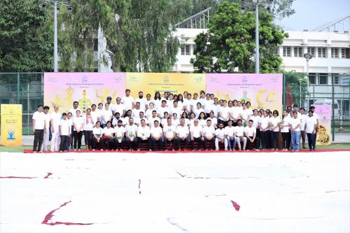 International Yoga Day observed at IIM Jammu
                        